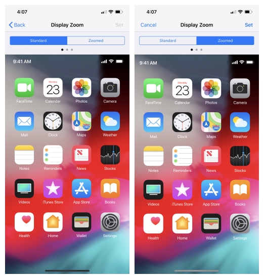 显示缩放功能回归 外媒：多了个买iPhone XS Max而非XS的理由