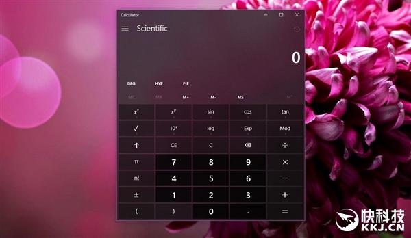 毛玻璃全面回归Win10！计算器居然也能这么帅