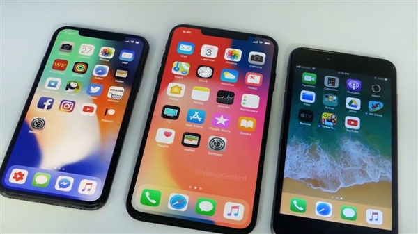 对比iPX：6.5寸iPhone X Plus外形抢先看 震撼