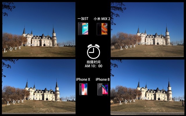 一加/小米/苹果对决 时间切割样张对比