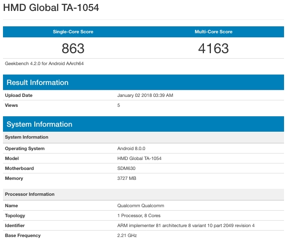 <a href='https://www.nokia.com/phones/zh_int/' target='_blank'><u>诺基亚</u></a>首款全面屏手机现身！配置出炉 售价感人