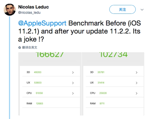 心塞！所有iPhone升级iOS 11.2.2后：性能狂下降