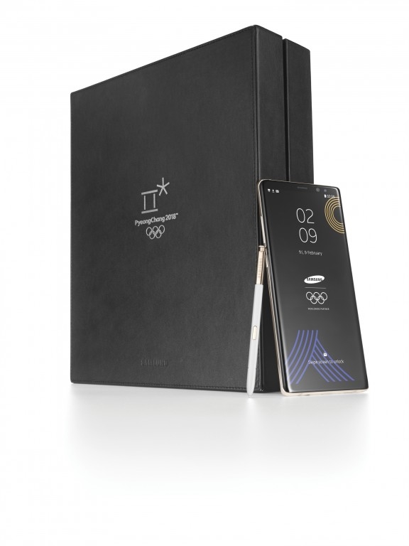 <a href='https://www.samsung.com/cn/' target='_blank'><u>三星</u></a>Note 8平昌东奥限量版发布：白色后盖、镶金S Pen