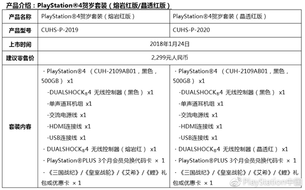 性价比爆表！索尼发布三款新PS4：2299元起/附赠4款大作