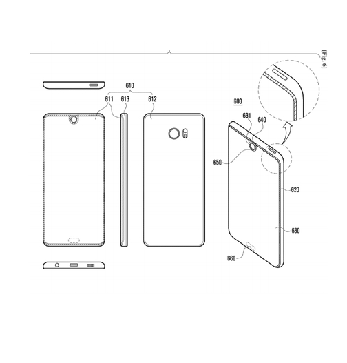 iPhone X靠边！<a href='https://www.samsung.com/cn/' target='_blank'><u>三星</u></a>密谋最强全面屏手机：专利外形惊艳