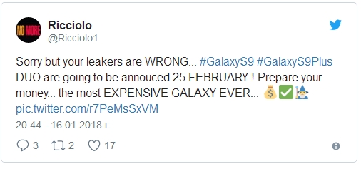 屏占提高！三星S9/S9+官方外形/配置确定：6千起