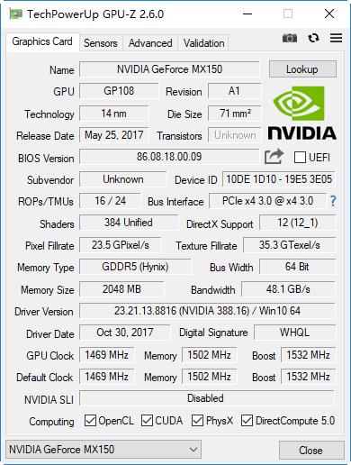 满血版MX150 华为MateBook D 2018版评测