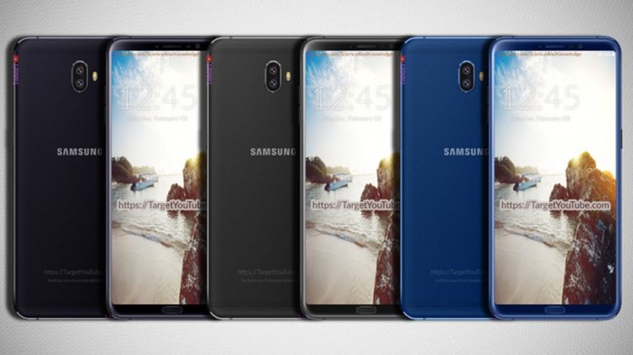 正面指纹+全面屏 <a href='https://www.samsung.com/cn/' target='_blank'><u>三星</u></a> Galaxy C10（2018）渲染图曝光