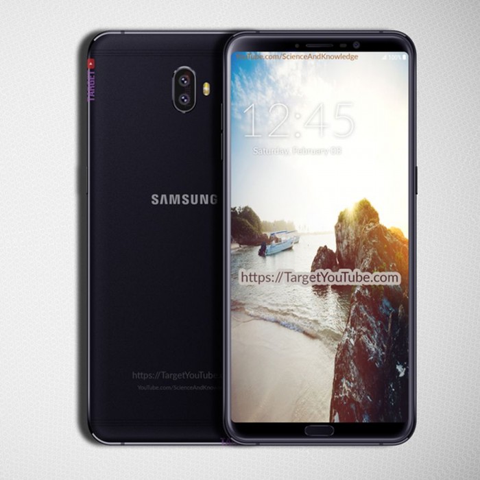 正面指纹+全面屏 <a href='https://www.samsung.com/cn/' target='_blank'><u>三星</u></a> Galaxy C10（2018）渲染图曝光