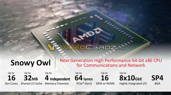 16核心100W功耗！AMD Zen转战嵌入式：吊打Intel
