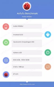 全面屏性能怪兽 Nubia骁龙845旗舰现身