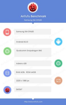 三星S9+跑分曝光：骁龙845+6G=26.5万分