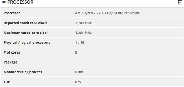 Ryzen 7 2700X 3DMark跑分勇超1800X：价格却低于1700X