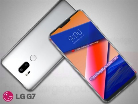 LG骁龙845旗舰G7渲染图亮相：超高屏占比