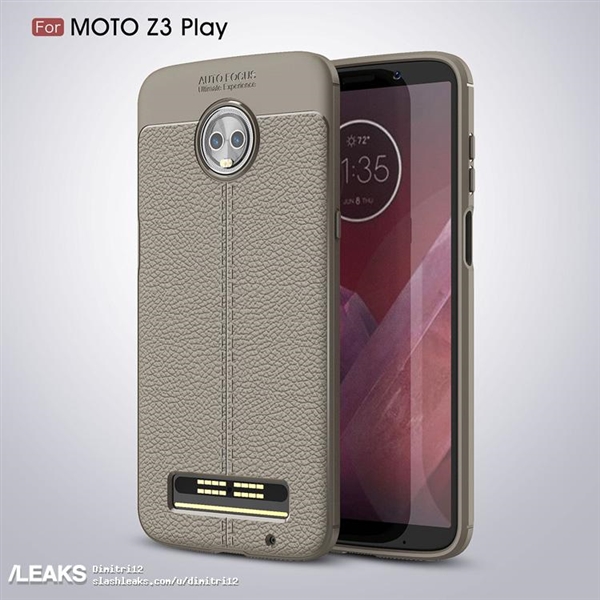 <a href='https://www.lenovo.com.cn/' target='_blank'><u>联想</u></a>Moto Z3 Play外形曝光：双摄/超薄/支持模块扩展