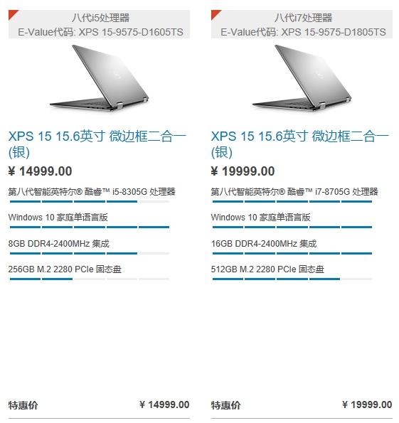 Intel/AMD合体！戴尔XPS 15二合一本发售：顶配2万元