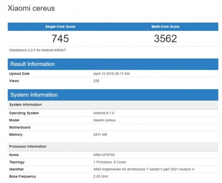 这就是红米5X？联发科新八核MT6765搭配3GB内存