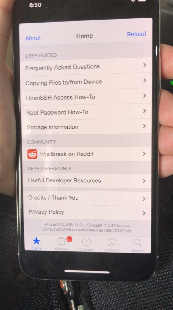 腾讯Keenlab团队实现iPhone X iOS 11.3.1越狱