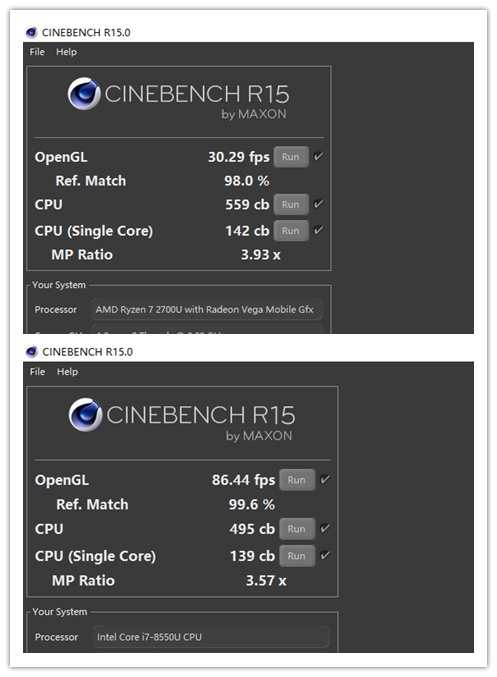 核显战翻独显？Ryzen/i7移动处理器对比评测：轻薄本之光