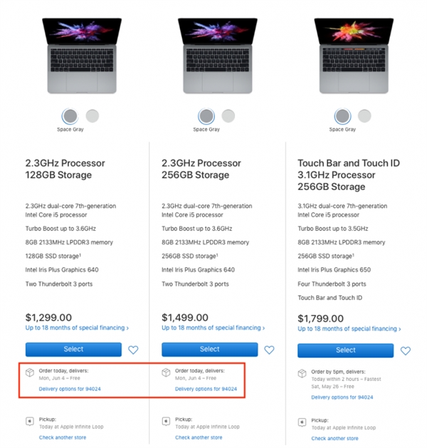 MacBook部分产品缺货：苹果要发布新品了