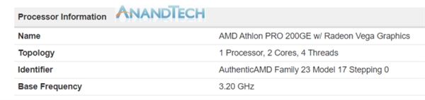 AMD速龙200GE APU处理器曝光：AM4接口、有望6月发