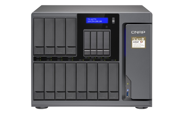 QNAP发布全新Ryzen NAS：最多16盘位、双万兆网卡