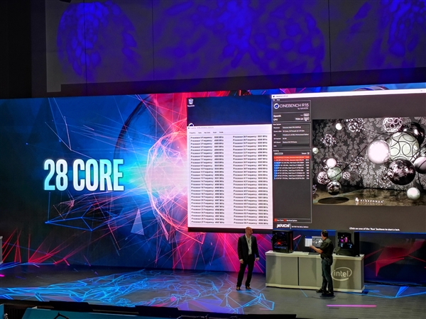Intel宣布新一代28核心处理器！跑分太彪了