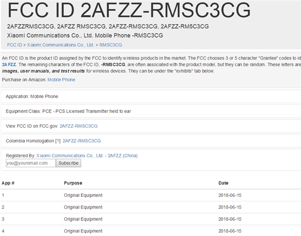 小米新机通过FCC认证：小米Max 3？