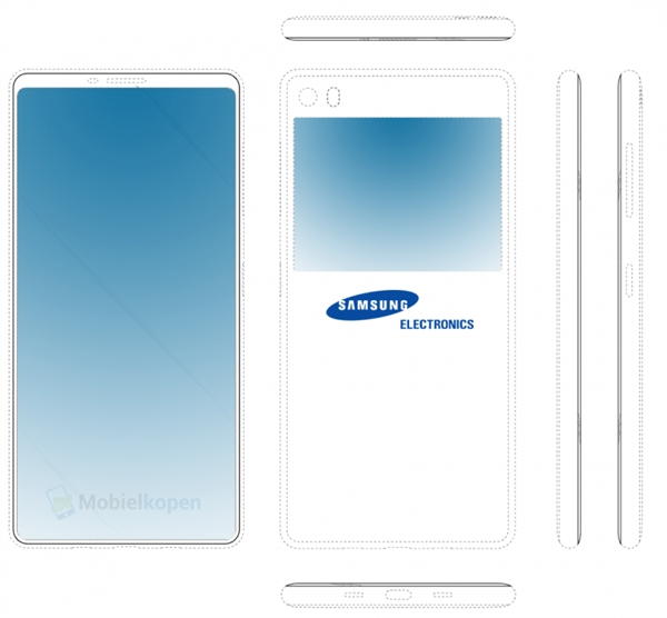 <a href='https://www.samsung.com/cn/' target='_blank'><u>三星</u></a>双屏手机专利公开：正面几乎0下巴、用后摄自拍