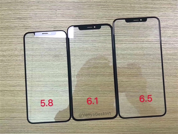 2018三款新iPhone钢化膜曝光：清一色刘海屏