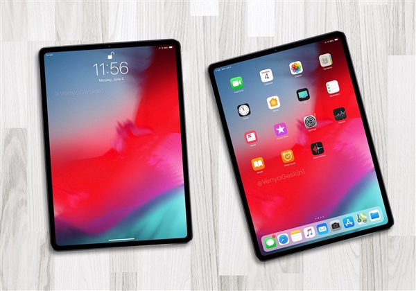 iOS 12固件曝光新iPad Pro外形：窄边无刘海、Home键被砍