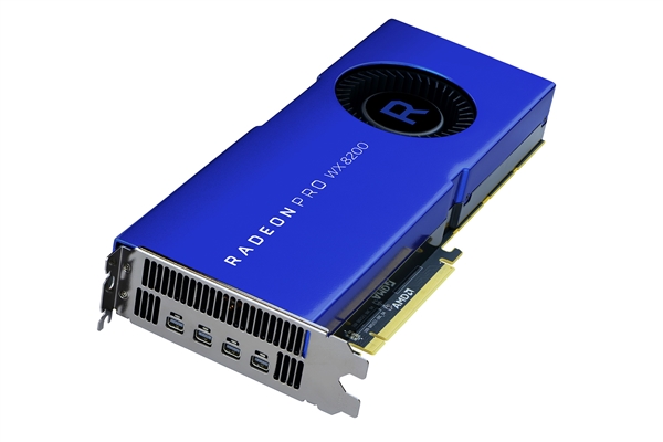 AMD发布Radeon Pro WX 8200专业显卡：多线程性能超对手13倍