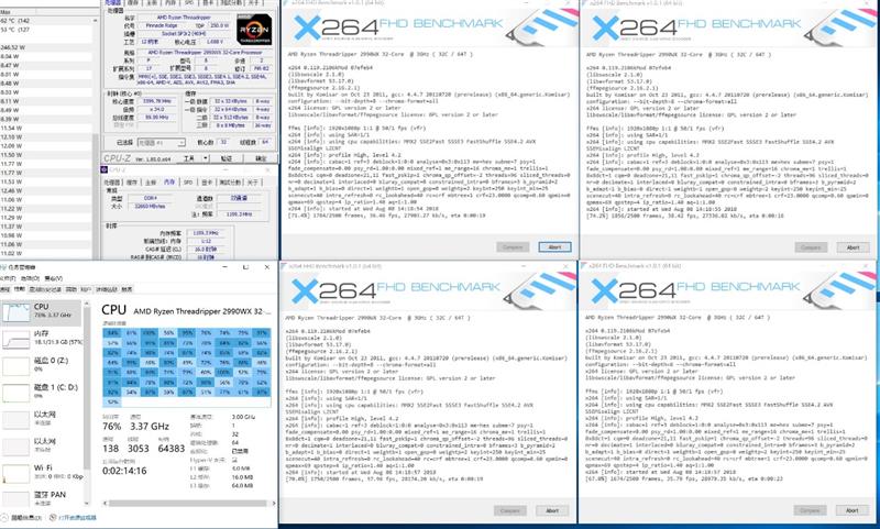 64框框撕裂任何对手！AMD ThreadRipper 2990WX/2950X首发评测