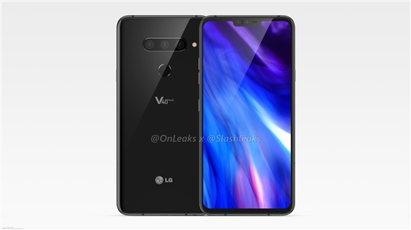 LG V40 ThinQ渲染图曝光：6.3寸刘海屏、后置三摄