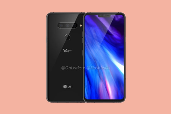 LG V40参数/外形全曝光：6.4寸刘海屏