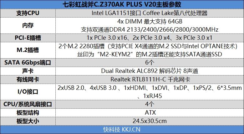 最具性价比的Z370主板！七彩虹战斧C.Z370AK PLUS V20评测