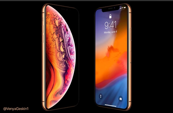 iPhone XS高清渲染图曝光:首次启用金色 外观变化不大