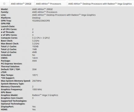 AMD速龙200GE处理器下周上市：Zen架构首次锁频