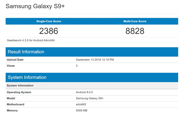 iPhone XS Max GeekBench跑分出炉：完胜骁龙845