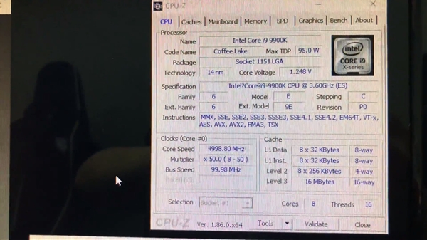 i9-9900K CineBench R15跑分曝光：8核心逼近10核心i9-7900X