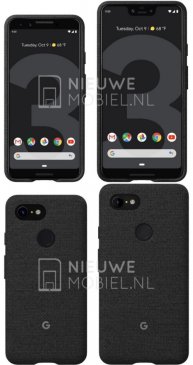 谷歌Pixel 3系列渲染图首曝：前置双摄+刘海屏