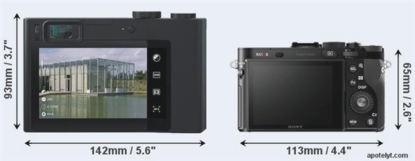 蔡司首款全画幅智能相机ZX1大不大？和索尼RX1RII比一下就知道了