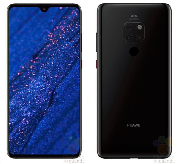 <a href='https://www.huawei.com/cn/?ic_medium=direct&ic_source=surlen' target='_blank'><u>华为</u></a>Mate 20官方渲染图曝光：顶配8+512GB 方形三摄加持