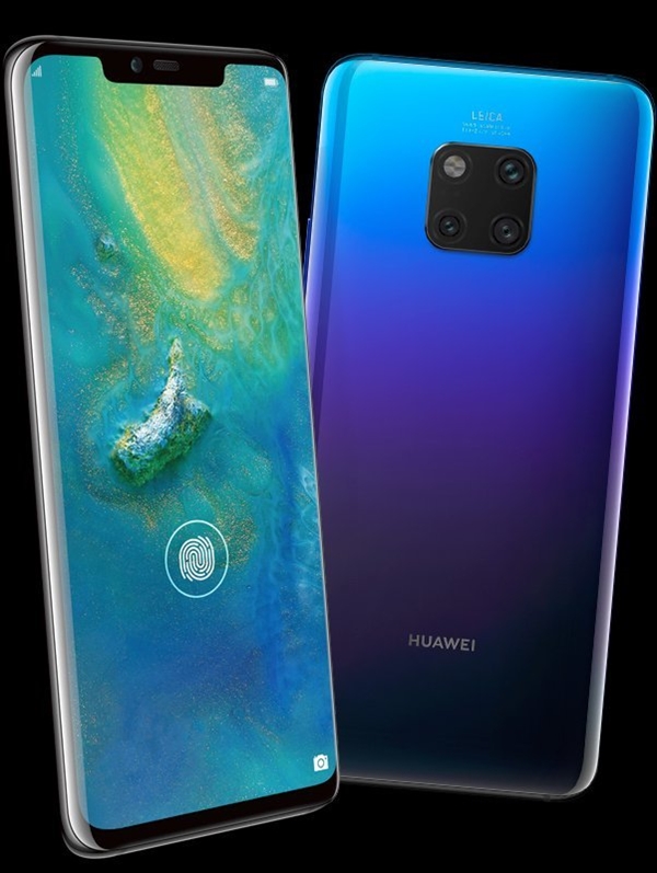 <a href='https://www.huawei.com/cn/?ic_medium=direct&ic_source=surlen' target='_blank'><u>华为</u></a>Mate 20 Pro外形渲染图曝光：屏下指纹+刘海屏