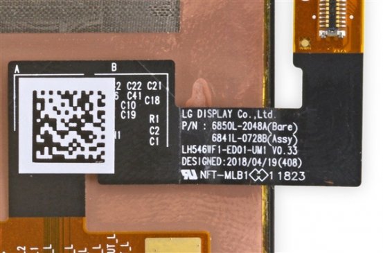 iFixit拆解Pixel 3发现其使用LG OLED屏幕