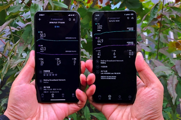 小米MIX 3信号实测：完胜iPhone XS Max