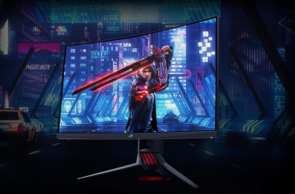 华硕发布ROG XG32VQR曲面显示器：支持FreeSync 2、自带RGB