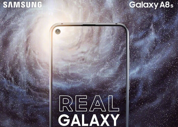 Infinity-O打孔屏+后置三摄 三星Galaxy A8s现身