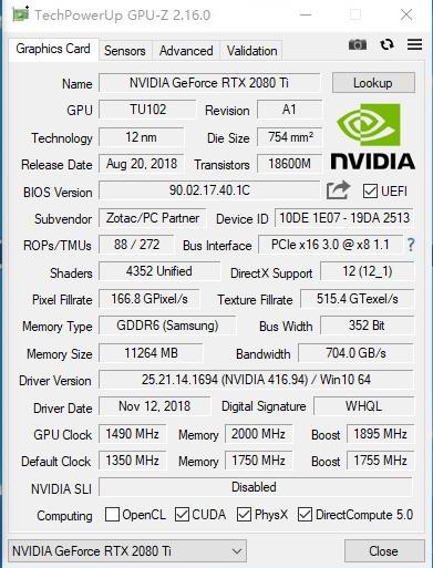 将堆料进行到底！索泰RTX2080Ti 玩家力量至尊PGF OC14评测