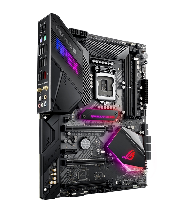 华硕首秀ROG Maximus XI Apex：ATX标准板型、AI超频猛兽